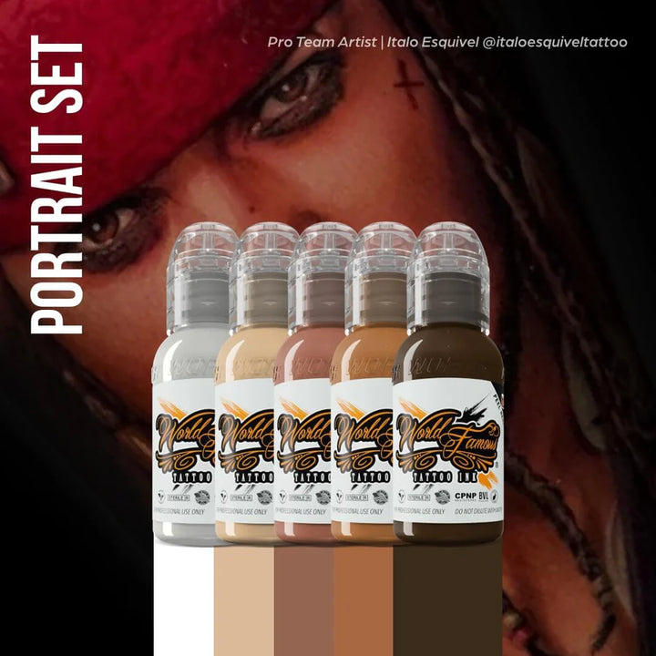 World Famous Portrait Mini Set 1oz Tattoo Ink