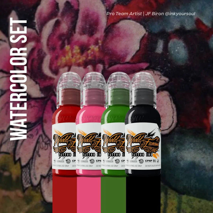 World Famous Watercolor Mini Set 1oz Tattoo Ink