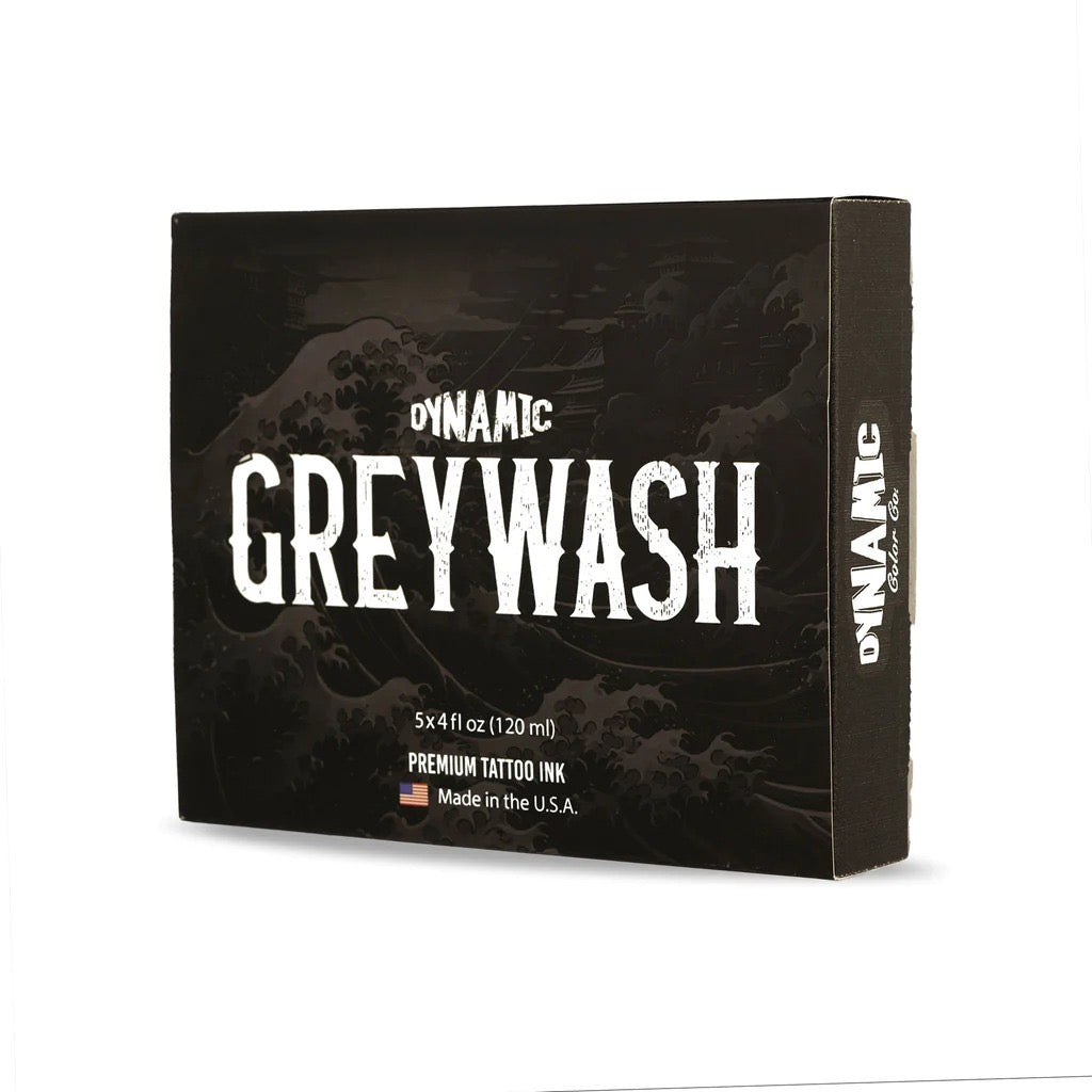 Dynamic Greywash Tattoo Ink Set And Mixing Solution