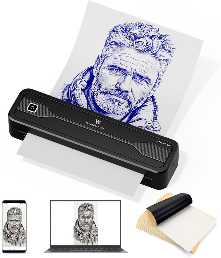 LIUMATE MP-8038 Bluetooth Tattoo Stencil Printer