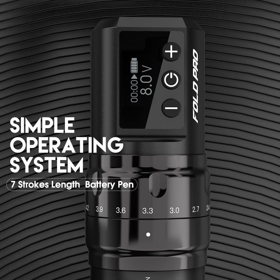 Dragonhawk Mast Fold Pro Adjustable Wireless Tattoo Machine Kit