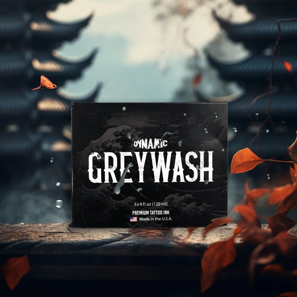 Dynamic Greywash Tattoo Ink Set And Mixing Solution