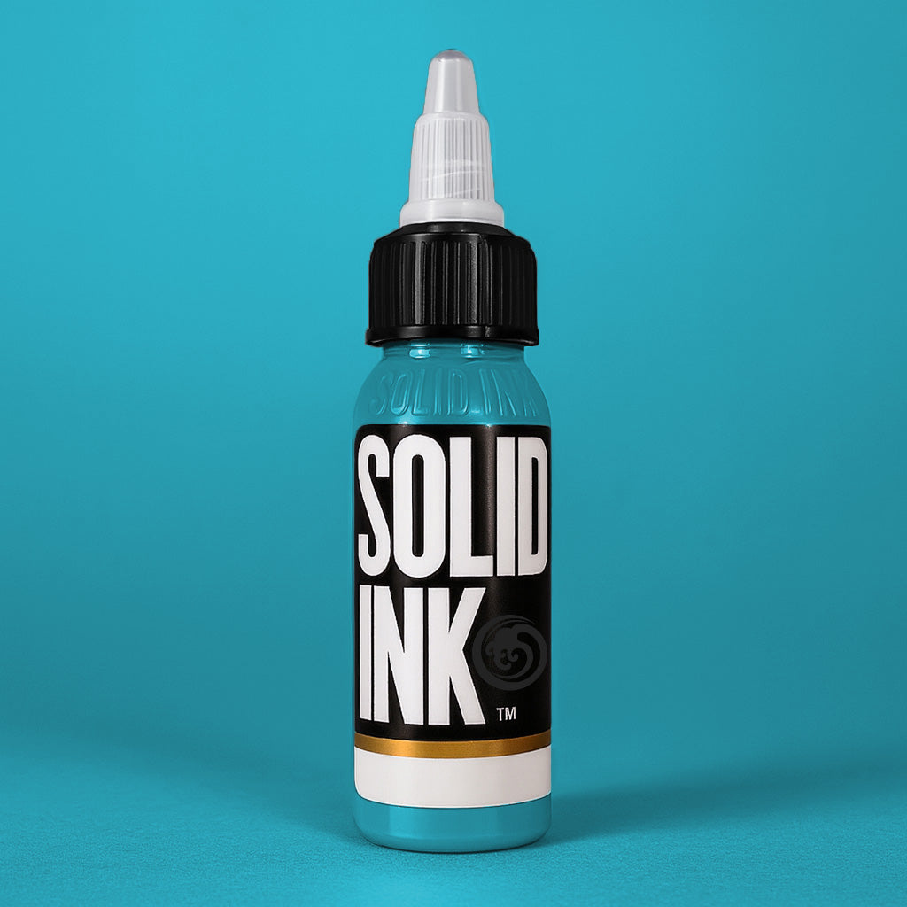 Solid Ink Blue Hawaii Tattoo Ink 1oz bottle