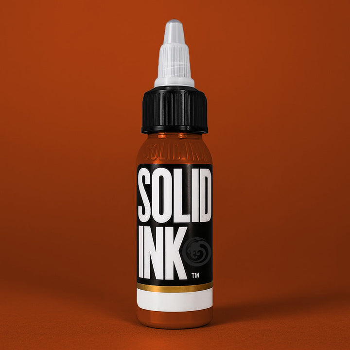 Solid Ink Burnt Orange Tattoo Ink 1oz bottle