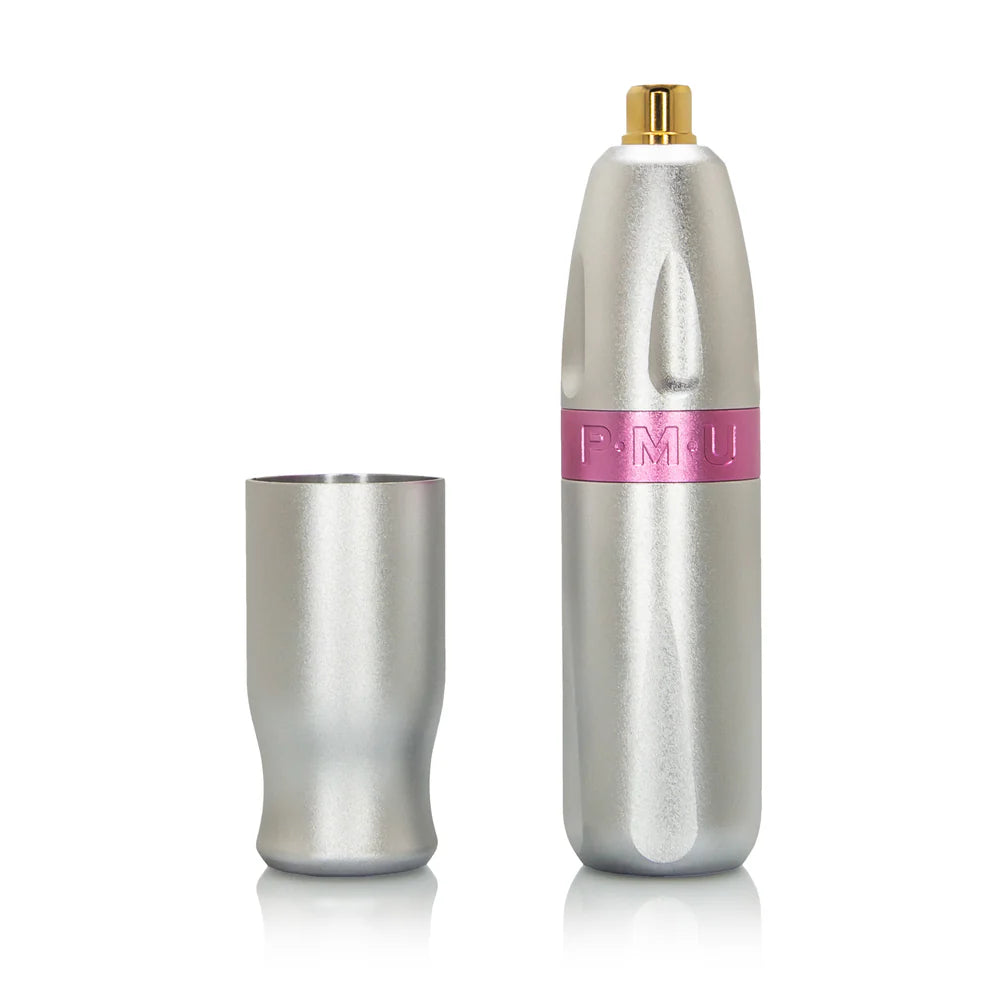 Bishop PMU Pen Silver with Pink Spline