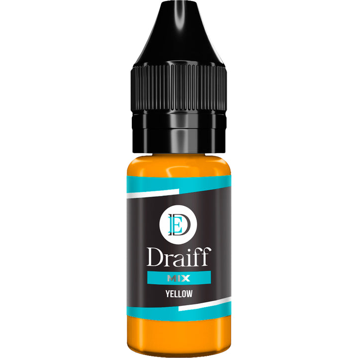Draiff Mix Corrector Yellow - Permanent Makeup Pigments 10ml bottle.