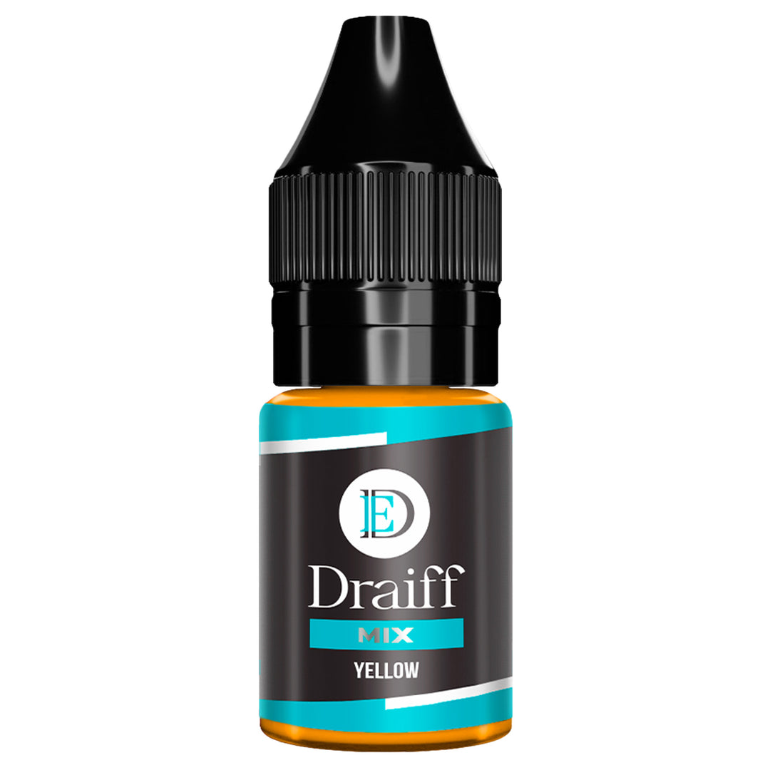 Draiff Mix Corrector Yellow - Permanent Makeup Pigments 6ml bottle.