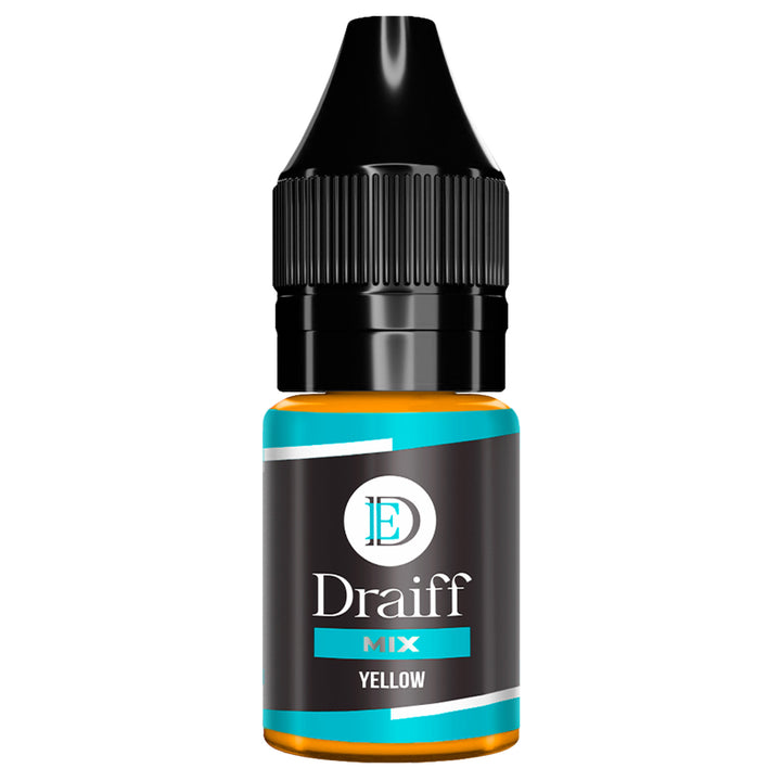 Draiff Mix Corrector Yellow - Permanent Makeup Pigments 6ml bottle.