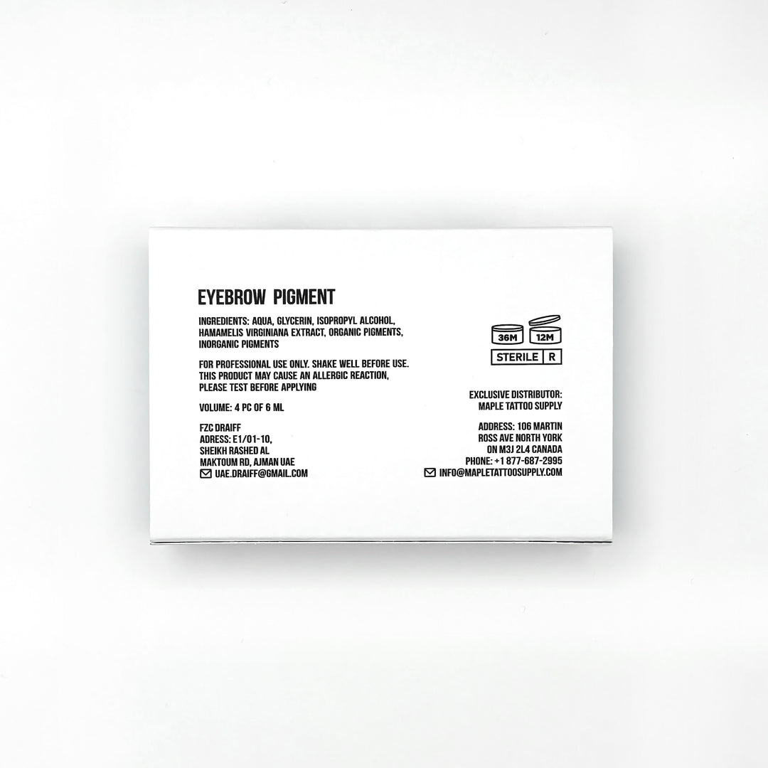 Draiff Crystal Eyebrow Pigments Set - Permanent Makeup Pigments