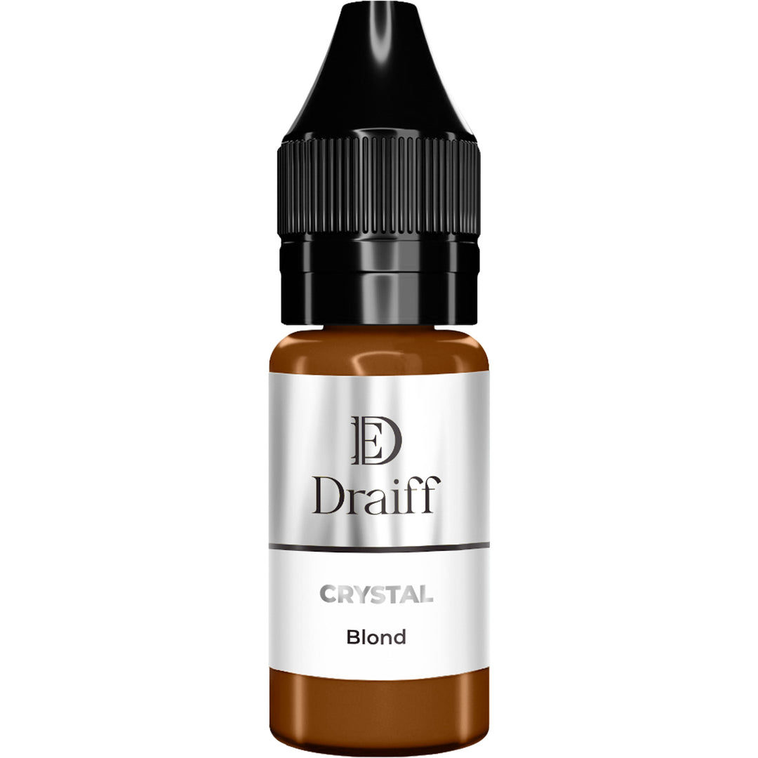 Draiff Crystal for Eyebrows Blond - Permanent Makeup Pigments 10ml bottle.