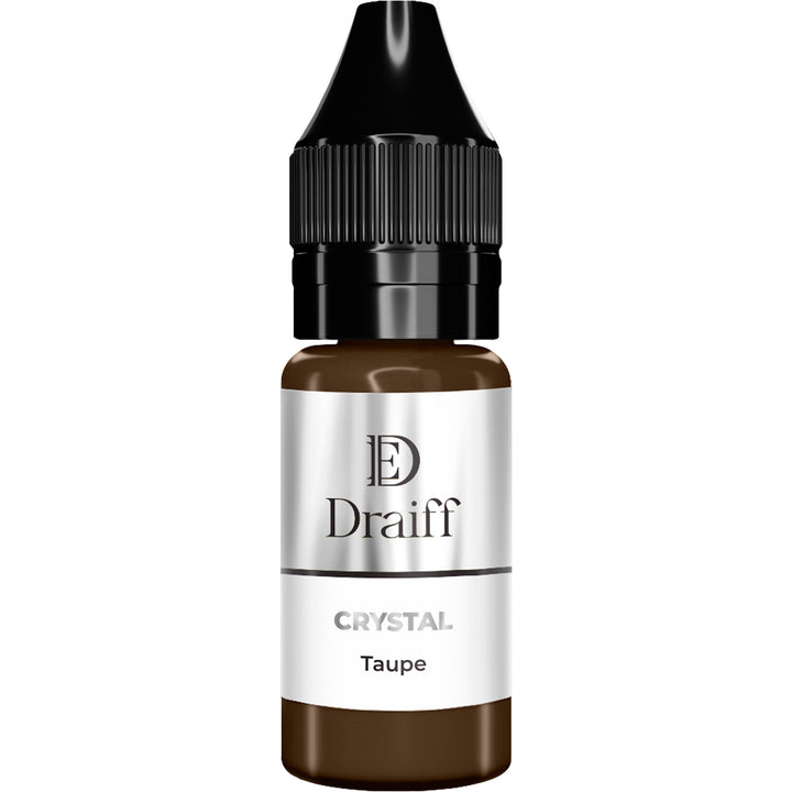 Draiff Crystal for Eyebrows Taupe - Permanent Makeup Pigments 10ml bottle.