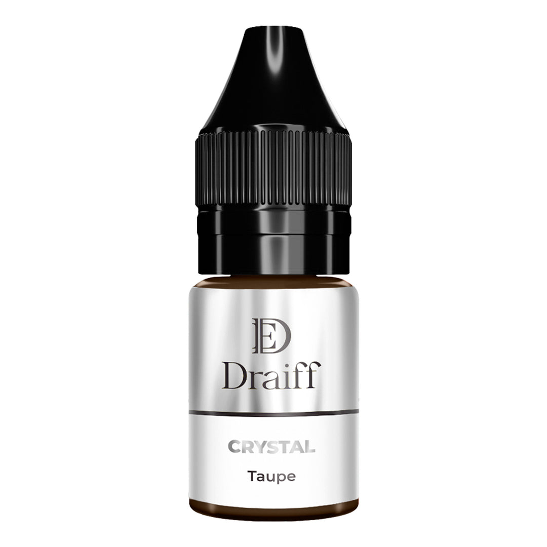 Draiff Crystal for Eyebrows Taupe - Permanent Makeup Pigments 6ml bottle.