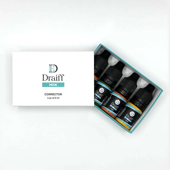 Draiff Mix Corrector Set - Permanent Makeup Pigments Open box.