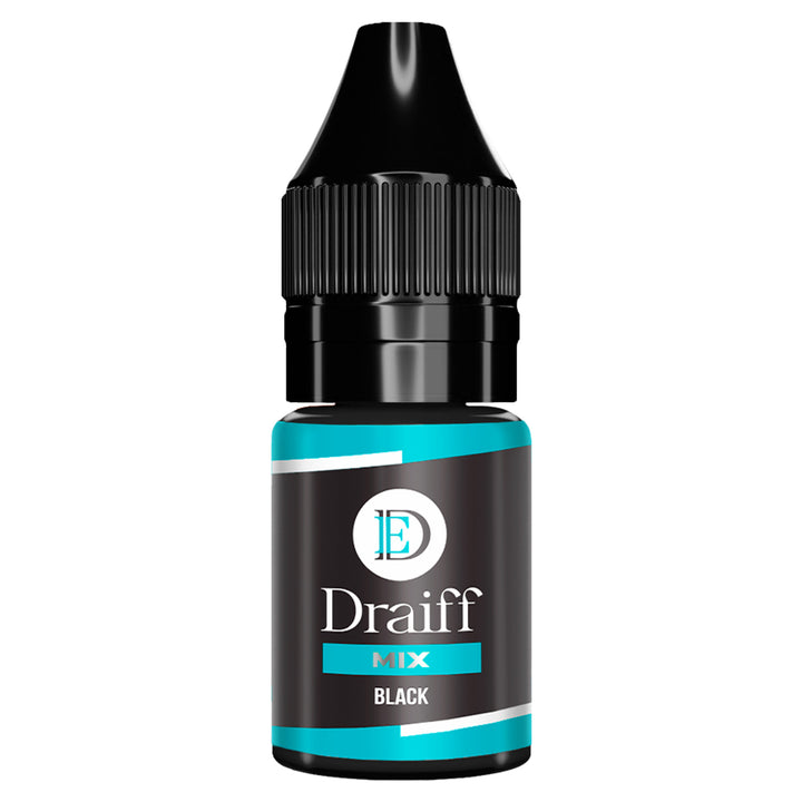 Draiff Mix Eyelids Black - Permanent Makeup Pigments 6ml bottle.