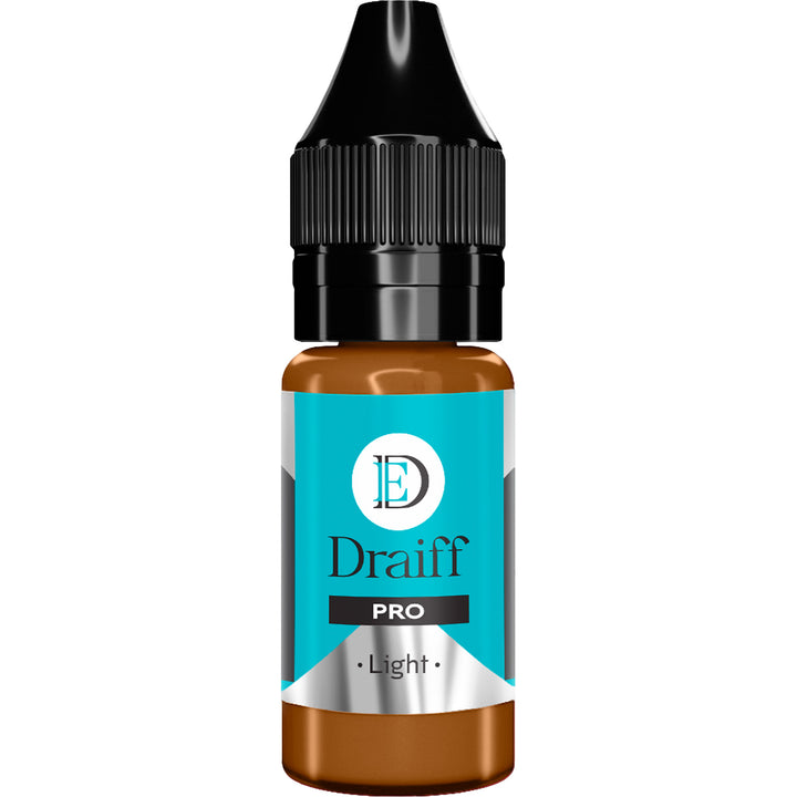 Draiff Pro for Eyebrows Light - Permanent Makeup Pigments 10ml bottle.