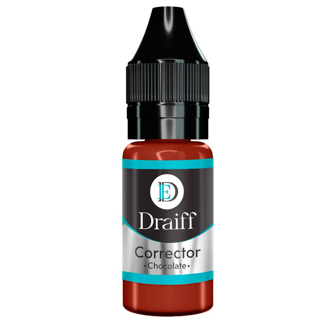 Draiff Season Corrector Chocolate - Permanent Makeup Pigments 10ml bottle.