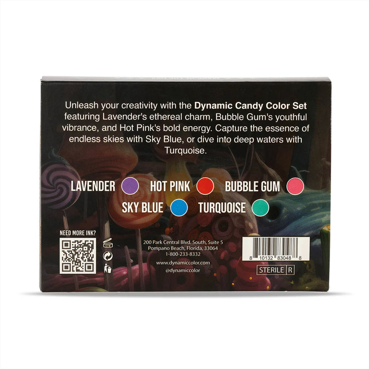 Dynamic Candy Color Tattoo Ink Set