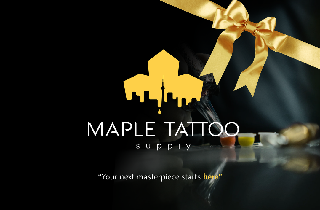 Carte-cadeau de fournitures de tatouage à l'érable