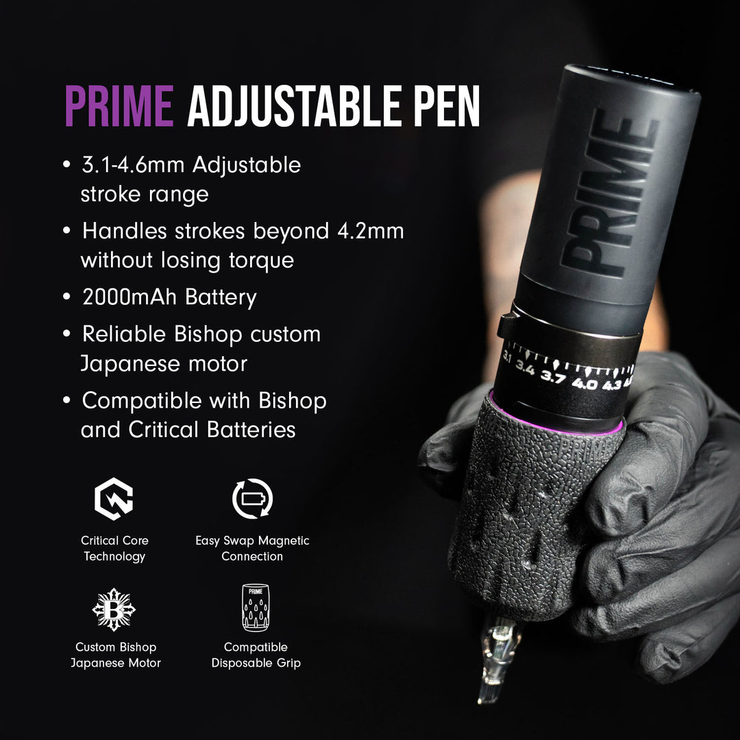 Pre Order Prime Adjustable Stroke Wireless Tattoo Machine Pen