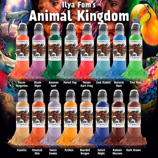 Clearance of World Famous 16 Color Ilya Fom Animal Kingdom Set