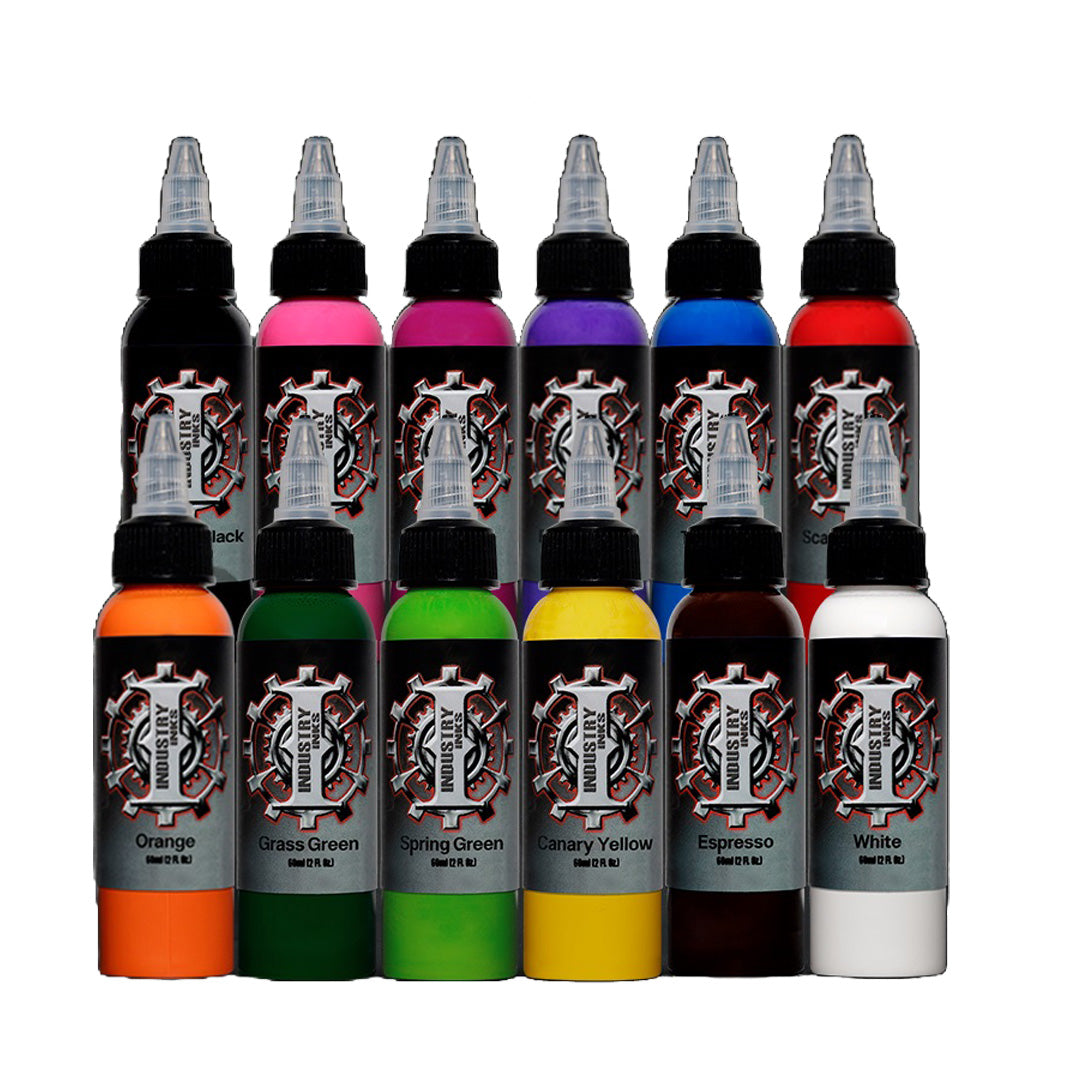 Industry Inks Primary Set Tattoo ink Set.