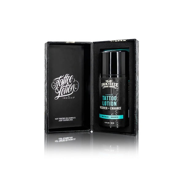 Ink Eeze Hi-Definition Tattoo Lotion Open.