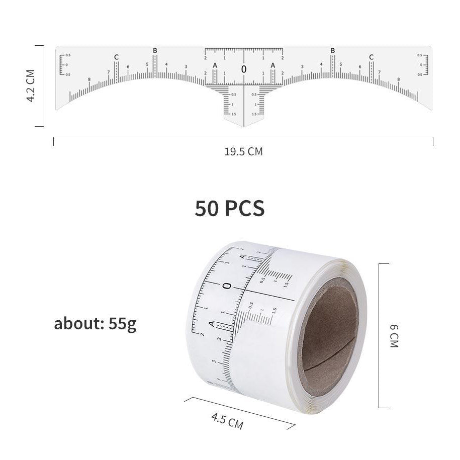 Nord Disposable Eyebrow Rulers