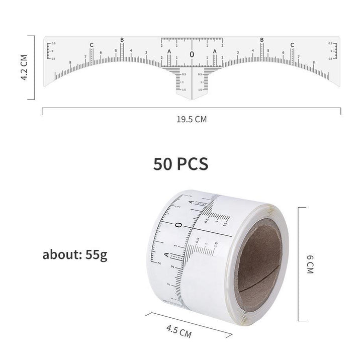 Nord Disposable Eyebrow Rulers