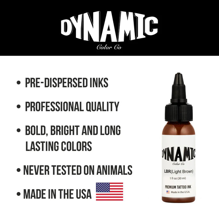 Dynamic Light Brown Tattoo Ink