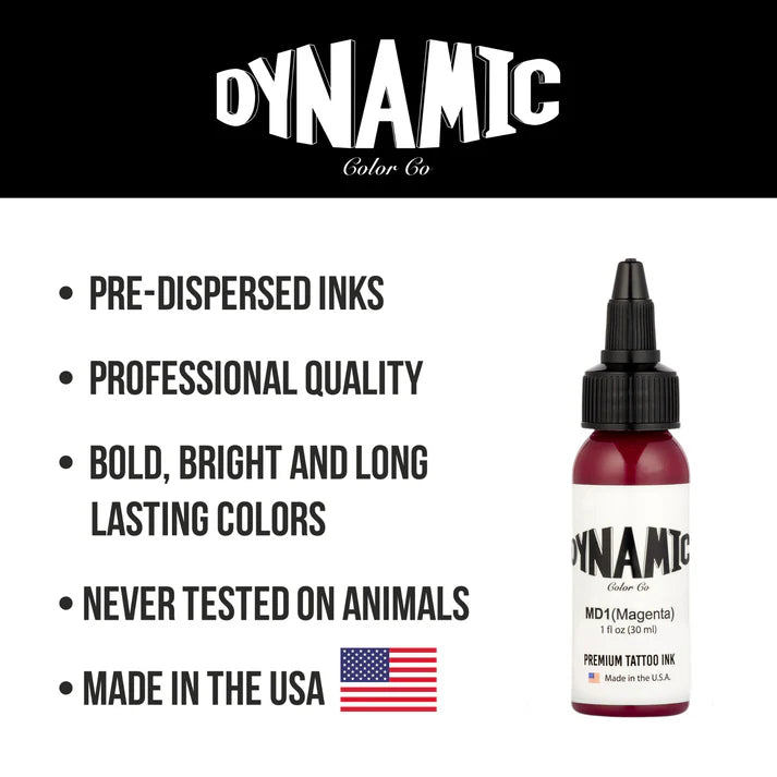 Dynamic Magenta Tattoo Ink