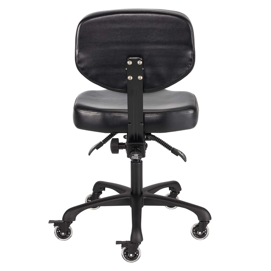 TATSoul Oros Artist Chair Black - Rear View 4-Inch Cushion