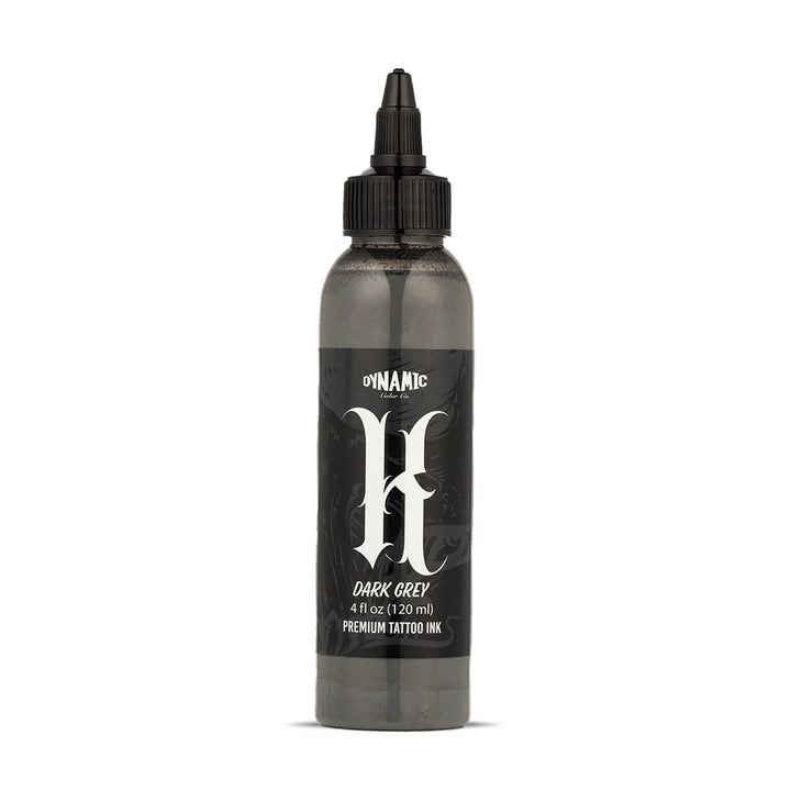 Dynamic Dark Grey Tattoo Ink