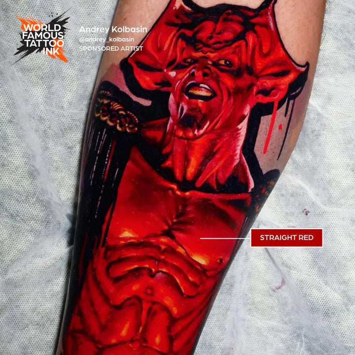 World Famous Straight Red Tattoo Ink