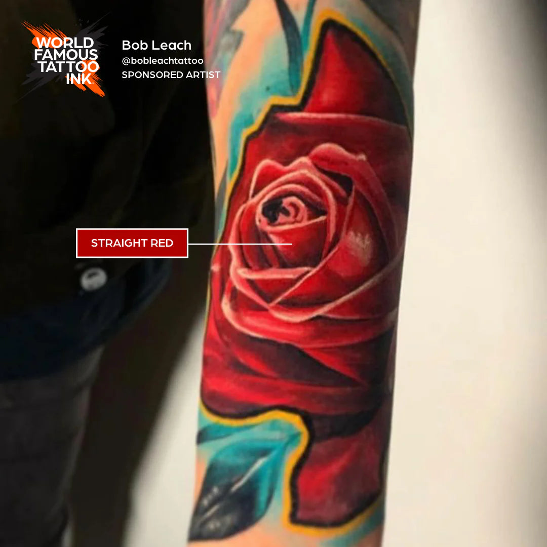 World Famous Straight Red Tattoo Ink