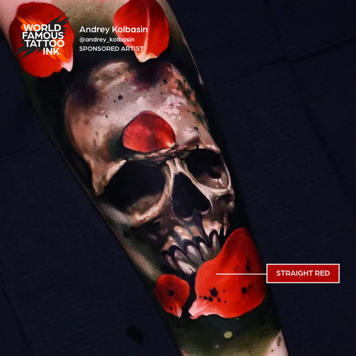 World Famous Straight Red Tattoo Ink