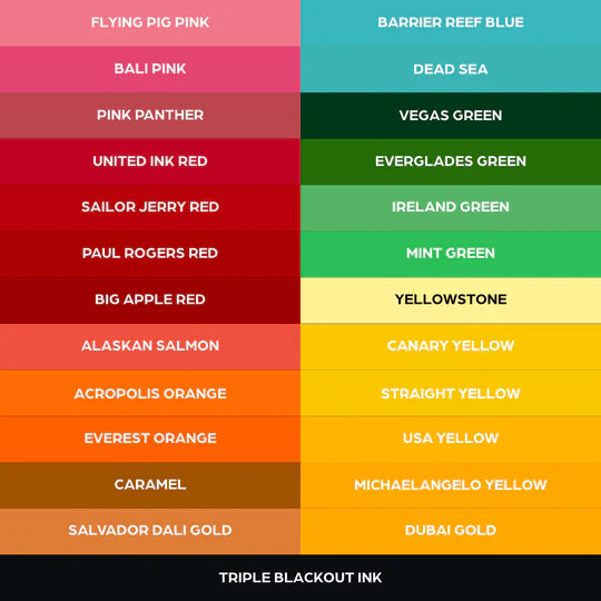 World Famous 50 Color Ink Set