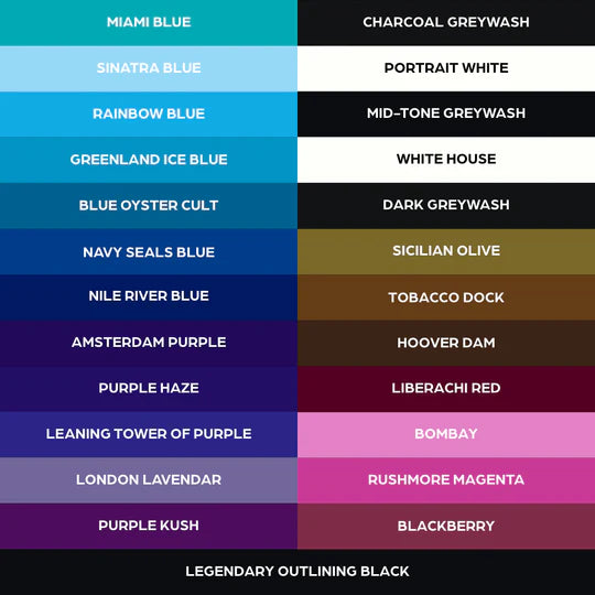 World Famous 50 Color Ink Set