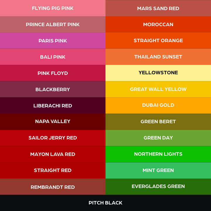 World Famous 50 Color Ink Set