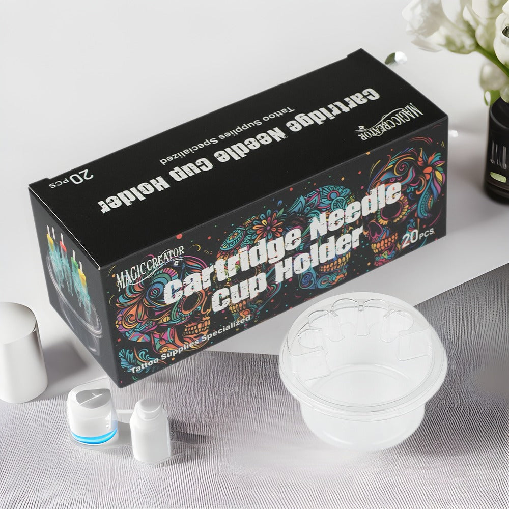 Disposable Tattoo Ink Tray with Holder