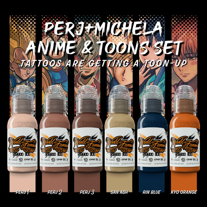 World Famous Perj-Michela Anime & Toons Set - Maple Tattoo Supply