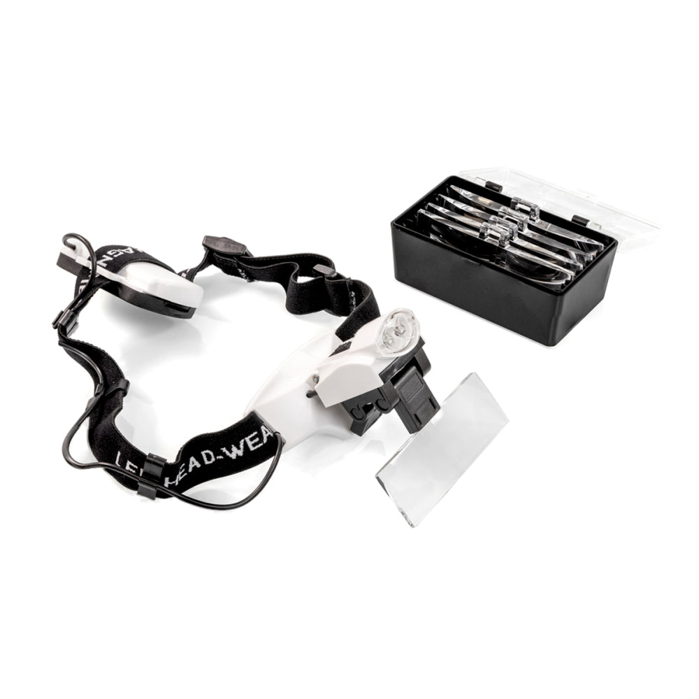 Biotek LED headband magnifier with 5 magnifying lenses for PMU