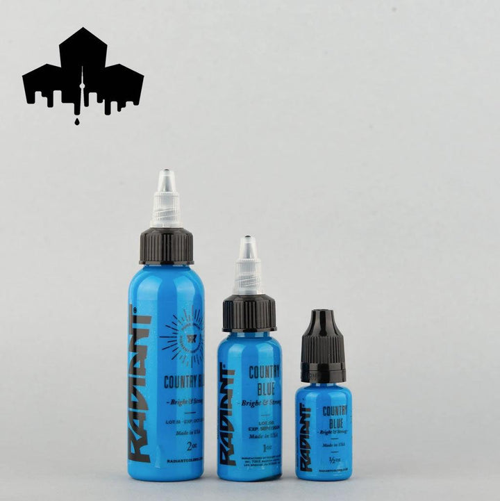 Radiant Country Blue 1/2 oz tattoo ink