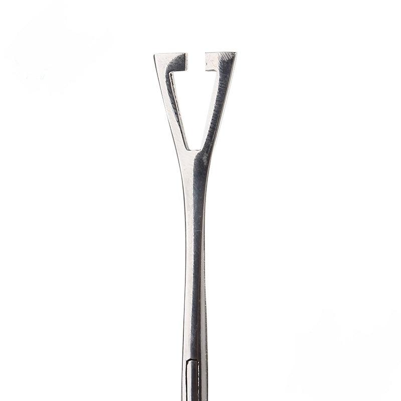 Pennington Slotted 6” 316L Surgical Steel Forceps - Maple Tattoo Supply