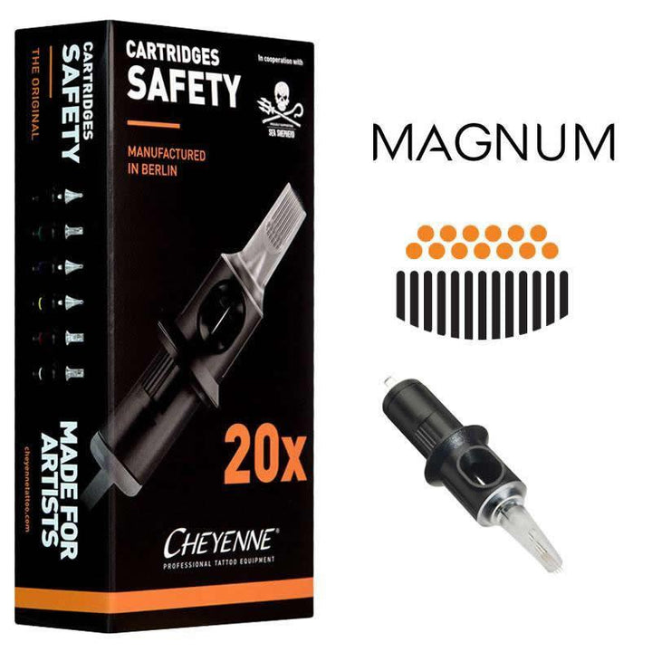 Cheyenne Safety Cartridges - Magnum - Maple Tattoo Supply