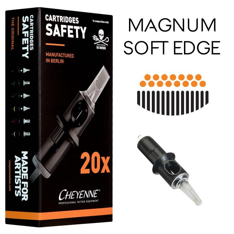 Cheyenne Safety Cartridges - Soft Edge Magnum - Maple Tattoo Supply