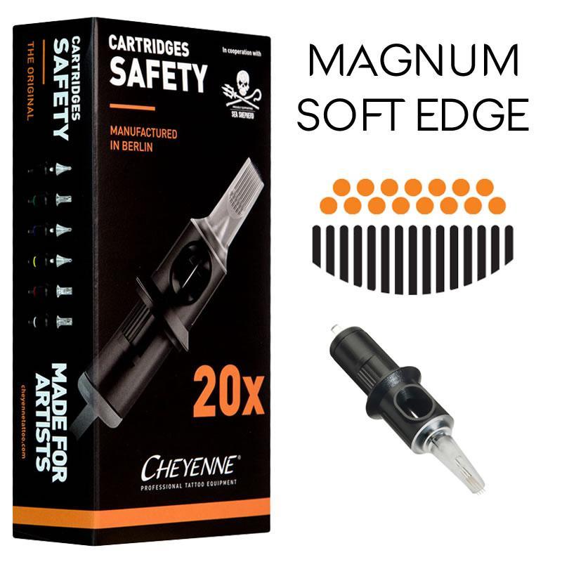 Cheyenne Safety Cartridges - Soft Edge Magnum - Maple Tattoo Supply