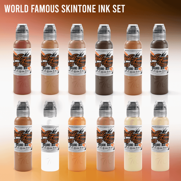 World Famous 12 Color Skintone Set - Maple Tattoo Supply