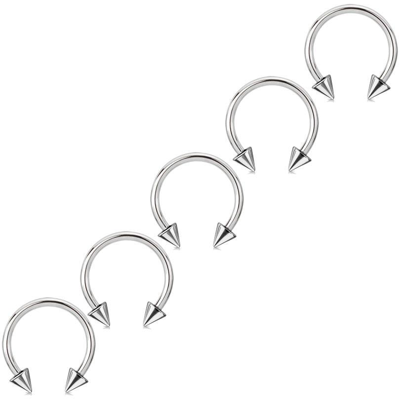 Circular Barbells with Spike - Maple Tattoo Supply