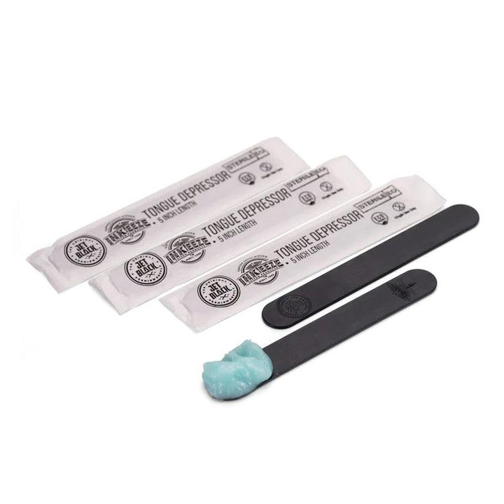 Jet Black X Inkeeze Tongue Depressors - Maple Tattoo Supply