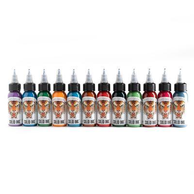 Solid Ink Chris Garver 12 Color Set - Maple Tattoo Supply
